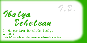 ibolya dehelean business card